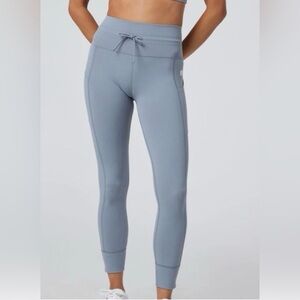 Vuori Daily Pocket Leggings Gray Blue High Rise Small Like New